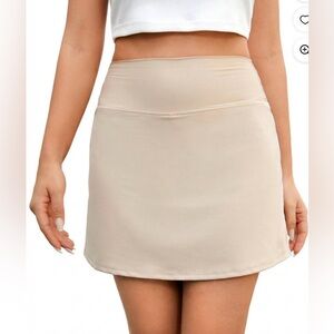 Pinspark Women’s Athletic Skort Tan Size XL